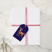 ÉTIQUETTE CADEAU CERF DE NOËL (Avec de la ficelle)