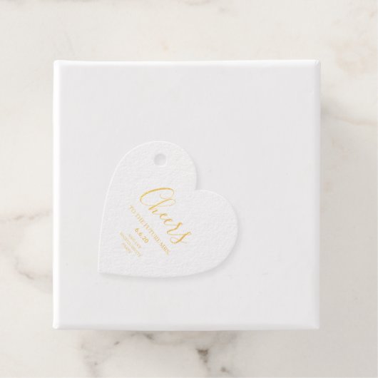 Étiquette-cadeau Cheers to The Future Mrs. Custom Bachelorette (Avec boite)