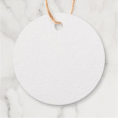 Étiquette-cadeau Chic Gold Sparkle Parties scintillant Drivers Mono (Dos)