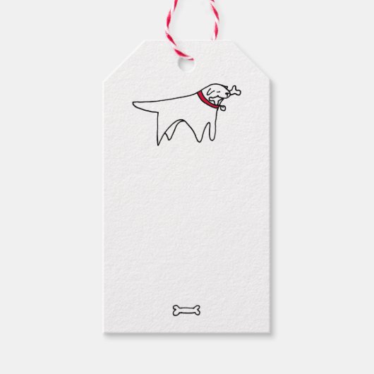 Étiquette Cadeau Chien (Devant)