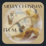 Étiquette cadeau Christmas Bells<br><div class="desc">A et de étiquettes cadeaux,  juste peler et coller pour rendre votre emballage de vacances plus facile! ! Vous pouvez également customiser d'ajouter des noms à des autocollants avant de commander! ! photographie art par kaps images</div>