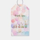 Étiquette cadeau Circus Animaux (Dos)