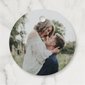 Étiquette-cadeau Citation de mélange parfait - Mariage photo Gold F (Dos)