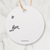 Étiquette-cadeau Citations de bar à vin drôles personnalisées II (Dos)