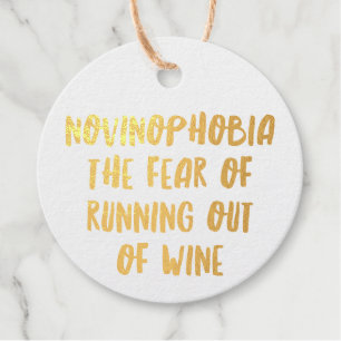 Étiquette-cadeau Citations de bar à vin Funny personnalisées XV