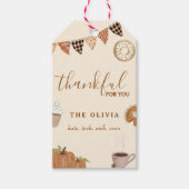 Étiquette Cadeau Citrouille De Tombée Merci À Vous (Devant)