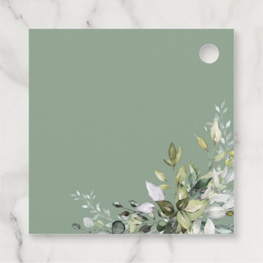 Étiquette cadeau Citrouille de verdure Fête des ma (Dos)