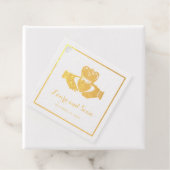 Étiquette-cadeau Claddagh irlandais | Fidélité et amitié (Avec boite)