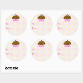 Étiquette cadeau Cloud Cupcake (Feuille)