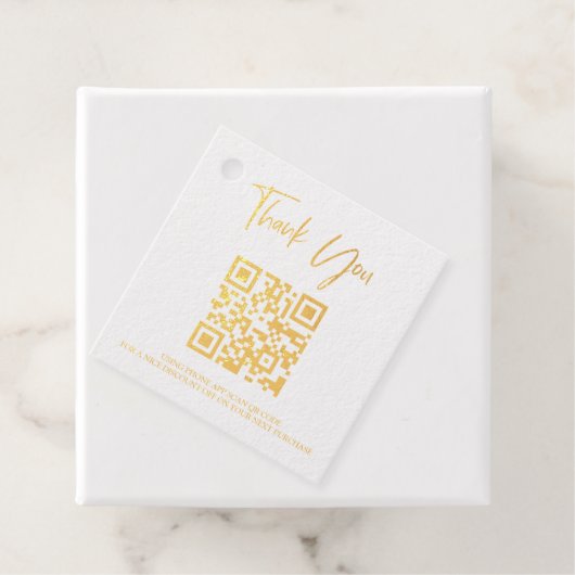 Étiquette-cadeau *~* Code-barres professionnel QR Code Merci étique (Avec boite)