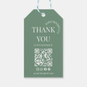 Étiquette Cadeau Code QR Merci pour Café (Dos)