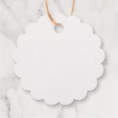 Étiquette-cadeau Coeur d'or rustique kraft coutume Saint Valentin (Dos)