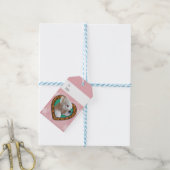 Étiquette cadeau Coeur d'une boîte (Avec de laficelle)