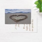 Étiquette-cadeau Coeur en Merci de sable (Bureau)