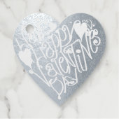 Étiquette-cadeau Coeur "Heureuse Sainte-Valentin" (Devant)