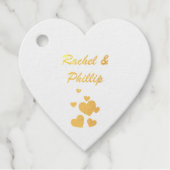 Étiquette-cadeau Cœurs charmants (Devant)