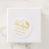 Étiquette-cadeau Coiffeur Citation drôle Coiffeur Stars Or (Avec boite)