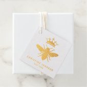 Étiquette-cadeau conception de la feuille réelle Queen Bee (Avec boite)