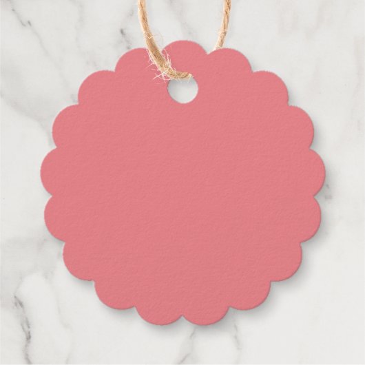 Étiquette-cadeau Couronne avec baies Monogramme initial (Dos)