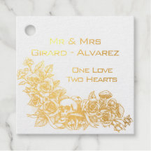 Crâne gothique et roses, Adresse de mariage