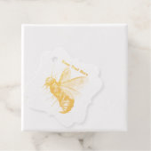 Étiquette-cadeau Crânes d'abeilles gothiques Déplaisants d'or sur l (Avec boite)