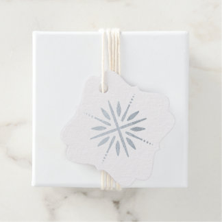 Étiquette-cadeau Créez votre propre fleur de flocon de neige à l'hu