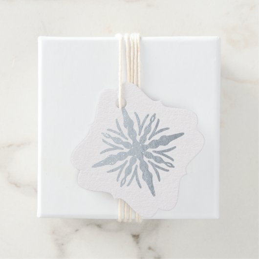 Étiquette-cadeau Créez votre propre flocon d'huile d'argent (Avec boite)