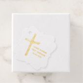 Étiquette-cadeau Croix de Palme Communion personnalisée, Baptême (Avec boite)