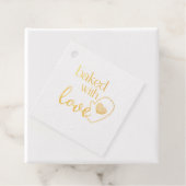 Étiquette-cadeau Cuisiné avec amour  (Avec boite)