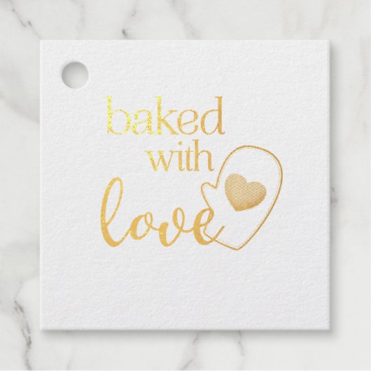 Étiquette-cadeau Cuisiné avec amour  (Devant)