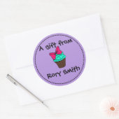 Étiquette cadeau Cupcake (Enveloppe)