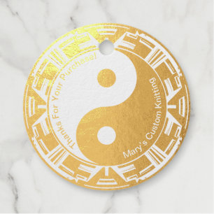 Étiquette-cadeau Custom Business merci Yin Yang