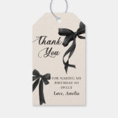 Étiquette cadeau d'anniversaire de la Boue noire C (Dos)