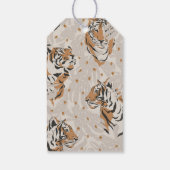 étiquette cadeau d'anniversaire de tigre jungle (Dos)