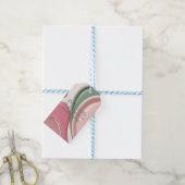 Étiquette cadeau dans un graphique abstrait élégan (Avec de laficelle)