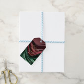 Étiquette cadeau dans un graphique abstrait élégan (Avec de laficelle)