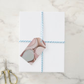 Étiquette cadeau dans un graphique abstrait élégan (Avec de laficelle)