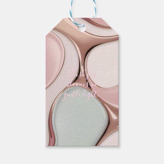 Étiquette cadeau dans un graphique abstrait élégan (Devant)