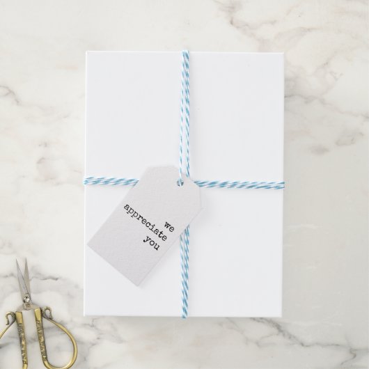 Étiquette Cadeau d'appréciation de l'employé, de l (Avec de laficelle)