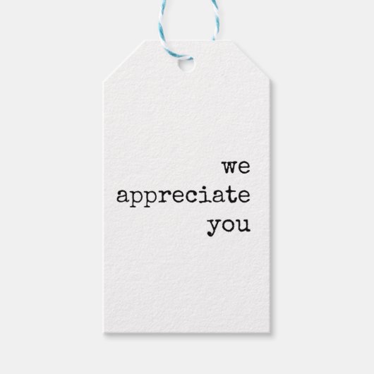 Étiquette Cadeau d'appréciation de l'employé, de l (Devant)