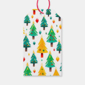 Étiquette cadeau d'arbre de Noël amusant (Dos)