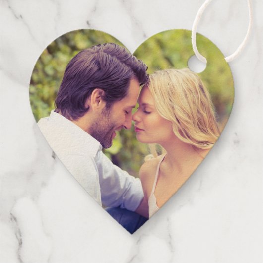 Étiquette-cadeau Date Mariage de script moderne (Dos)