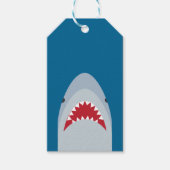 Étiquette cadeau d'attaque de requin (Devant)