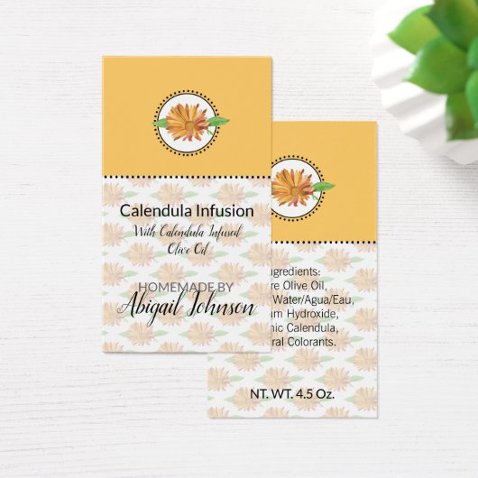 Étiquette Cadeau de Bains & Corps Faits Maison au  (Bureau)