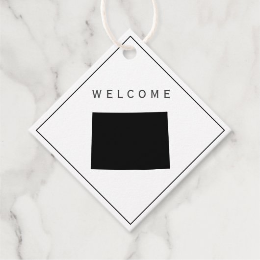 Étiquette cadeau de bienvenue au Colorado pour le  (Devant)
