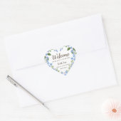 Étiquette cadeau de bienvenue du Mariage fleur sau (Enveloppe)