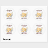 Étiquette Cadeau de Biscuit Sablé (Feuille)