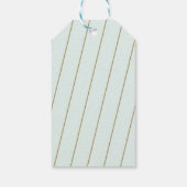 Étiquette cadeau de bordure de flocon de neige (Dos)