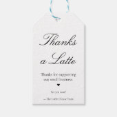 Étiquette cadeau de café Merci beaucoup (Devant)