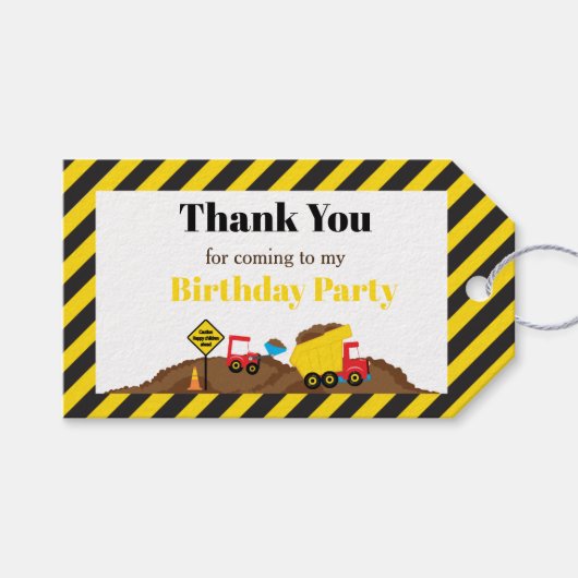 Étiquette cadeau de camion et de congélateur (Devant (Horizontal))